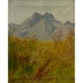 thumbnail image 2 of Ladislav Mednyánszky 12x14 Gold Ornate Wood Frame and Double Matted Museum Art Print Titled - Lomnicky Peak (1890-1900), 2 of 4