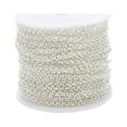 thumbnail image 1 of AMLESO 30 feet 3mm Round Links Chain Necklace Bracelet Jewelry Making, 1 of 8