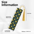 thumbnail image 3 of Kdxio Sunflowers And Blue Flower Print Metal Tassel Bookmarks,Perfect Gift for Art Lovers and Bookworms Metal Bookmarks for Women, 3 of 8