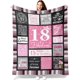 thumbnail image 1 of LHSHID 18th Birthday Gifts for Girls 18 Year Old Girl Birthday Gifts Gifts for 18 Year Old Girl 18th Birthday Decorations for Girls Blanket 40"x50", 1 of 8
