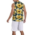 thumbnail image 2 of Naloa Sunflowers Basketball Jersey Reversible Men's Mesh Athletic Sports Shirts Training Practice S-4XL4X-Large, 2 of 6