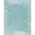 thumbnail image 3 of 8x10 Water Resistant, Large Indoor Outdoor Rugs for Patios, Front Door Entry, Entryway, Deck, Porch, Balcony | Outside Area Rug for Patio | Aqua, Coastal | Size: 7'10'' x 10'2'', 3 of 8