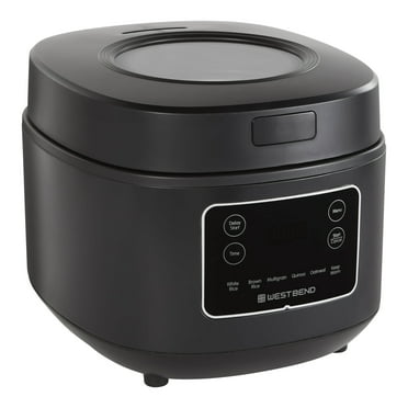 West Bend 12 Cup Multi-Function Rice Cooker, Black