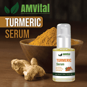 AMVital Turmeric Face & Body Serum with Natural Botanicals – Lightweight Daily Skincare Formula for Women and Men, 1 fl oz