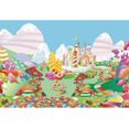 thumbnail image 5 of 9x6ft Sweet Cartoon Candyland Backdrop Candy House Fairy Tale Castle Photography Background Banner Cake Table, 5 of 5