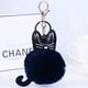 thumbnail image 2 of Llaveros de animales de dibujos animados de felpa de cuero bonitos, joyería colgante para bolso de mujer (azul oscuro), 2 of 2