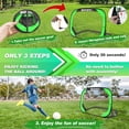 thumbnail image 6 of BOHEN Pop Up Soccer Goals for Kids-Foldable Portable Soccer Net for Outdoor Indoor Backyard Beach(3.3x2.2FT,2 Pack,Green), 6 of 7