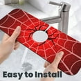 thumbnail image 6 of Xecao Spider Web1 for Kitchen Sink Splash Guard Faucet Mat , Faucet Guard & Draining mat, (15" X 5.5" ), 6 of 7