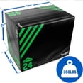 thumbnail image 2 of Yes4All 3 in 1 Foam Plyometric Jump Box Jump Training & Conditioning-Plyo Jump Box for Jump Training Fitness Workout Exercise 7kg - 20 24 30 inch,Green, 2 of 7