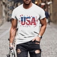thumbnail image 2 of Vetsdori July 4th Tshirts for men Independence Day American Flag Pullover Casual Red White and Blue,Short Sleeve Patriotic Summer Mens Tops, 2 of 6