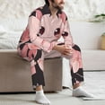 thumbnail image 7 of Uemuo Chibi Axolotl Sakura Fantasy Pattern 2-Piece Loungewear Set - Men’s Soft Sleepwear, Cozy Winter PJs, Comfy Sleep Set-X-Large, 7 of 7