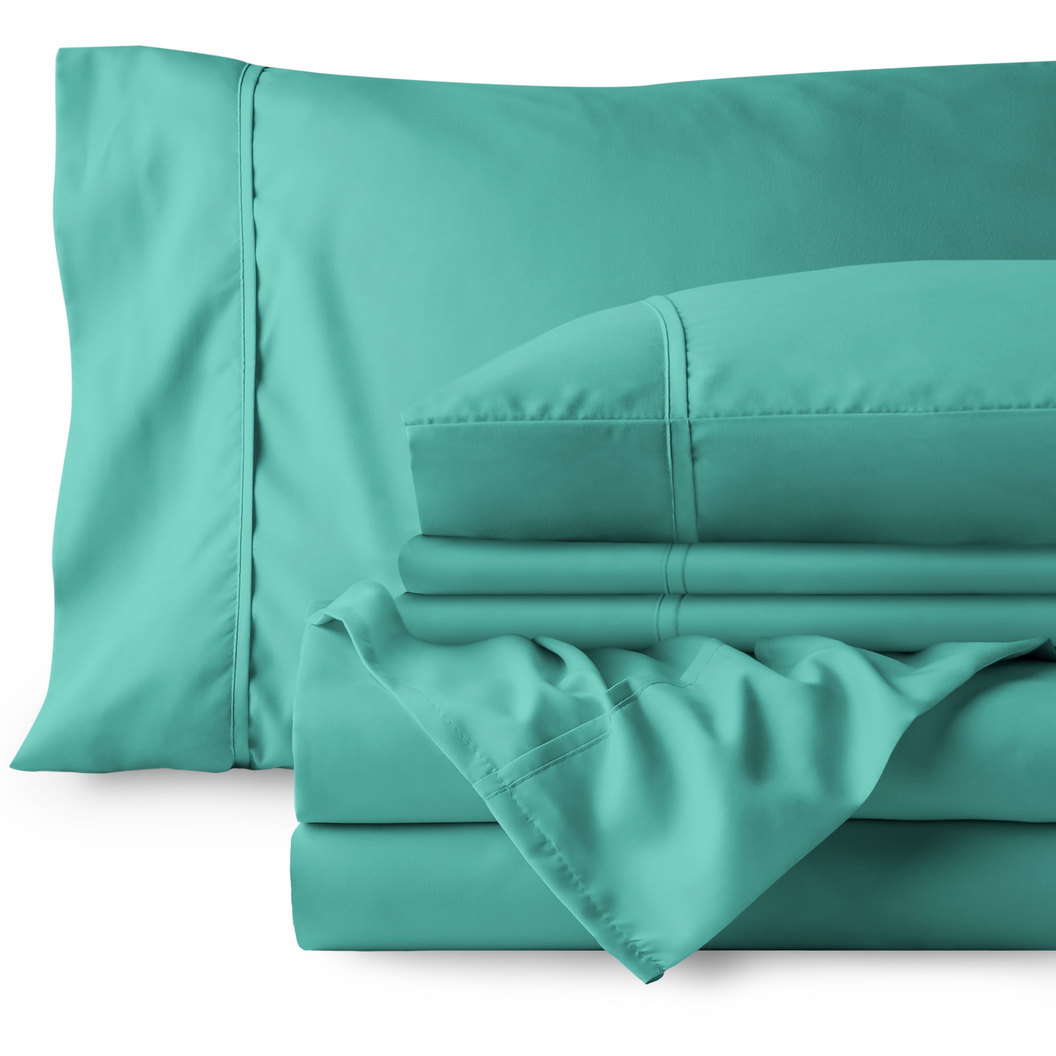 bed set with pillows