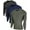 Black/Navy/Olive, variant on DEVOPS 3 Pack Men's Athletic Long Sleeve Compression Shirts (2X-Large, Black/Black/Black)