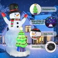thumbnail image 3 of 8 FT Christmas Inflatables Snowman with Lights Outdoor Decorations , LED Light UP Blow Up Yard Decoration for Xmas, 3 of 7