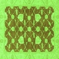 thumbnail image 1 of Ahgly Company Indoor Square Abstract Green Modern Area Rugs, 5' Square, 1 of 4