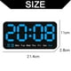 thumbnail image 2 of Reloj de pared digital grande, despertador LED con dígitos grandes, alarma dual, brillo de 3 niveles, 2 of 6