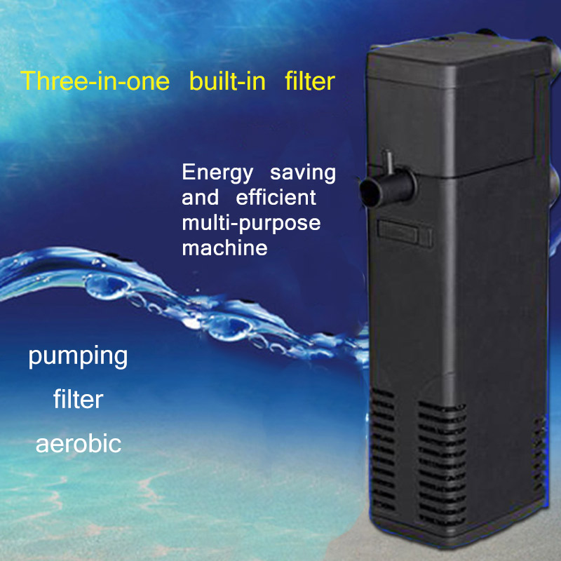 ALLOMN Submersible Aquarium Filter Fish Tank Power Internal Filter