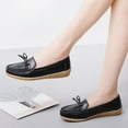 thumbnail image 4 of Chaussures Décontractées pour Femmes à Bout Rond, Couleur Unie, Chaussures Compensées, Chaussures Simples, Chaussures Bateau Type Pois, 4 of 9