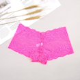 thumbnail image 4 of Gibobby Ropa interior bikini elástica para mujer Ropa interior de mujer Bragas de encaje sexy Estiramiento Hipster Calzoncillos Ropa interior Señora Ropa interior(Rosa， XXL), 4 of 5