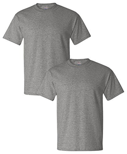 Hanes Men's Short Sleeve Beefy-T (Pack Of 2), Navy, Small