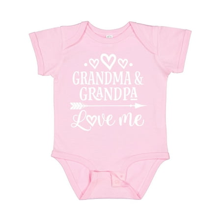 

Inktastic Grandma Grandpa Love Me Grandchild Gift Baby Boy or Baby Girl Bodysuit