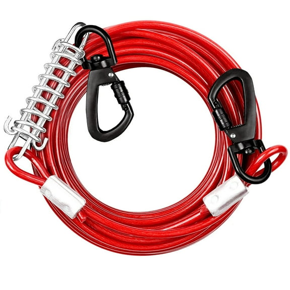 Dog Runner for Yard Dogs, Tie Out Cable, Dog Runners for Large Dogs, Long Dog Lead for Large Dogs