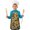 Sunflower and Flower, variant on Sunflower and Bee Pink Pattern Teens Aprons, Adjustable Neck Strap, Toddler & Teens Aprons for Cooking & Baking, 19x23.6 Inches