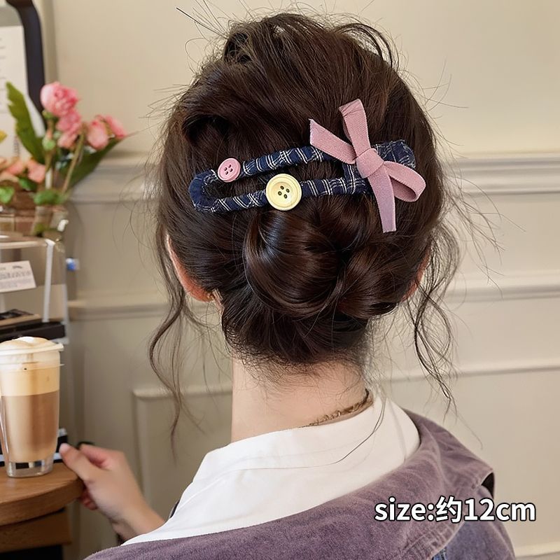EKE Women’s Hair Clip Vintage Retro Back-Wear Elegant Hair Accessory with Fashion Texture