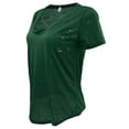 thumbnail image 1 of de Mujeres de Básica Con Cuello En Shirt de Mujeres Negro/Rojo/Gris/Rosa// METRO Hugo Top de las mujeres del verano, 1 of 10