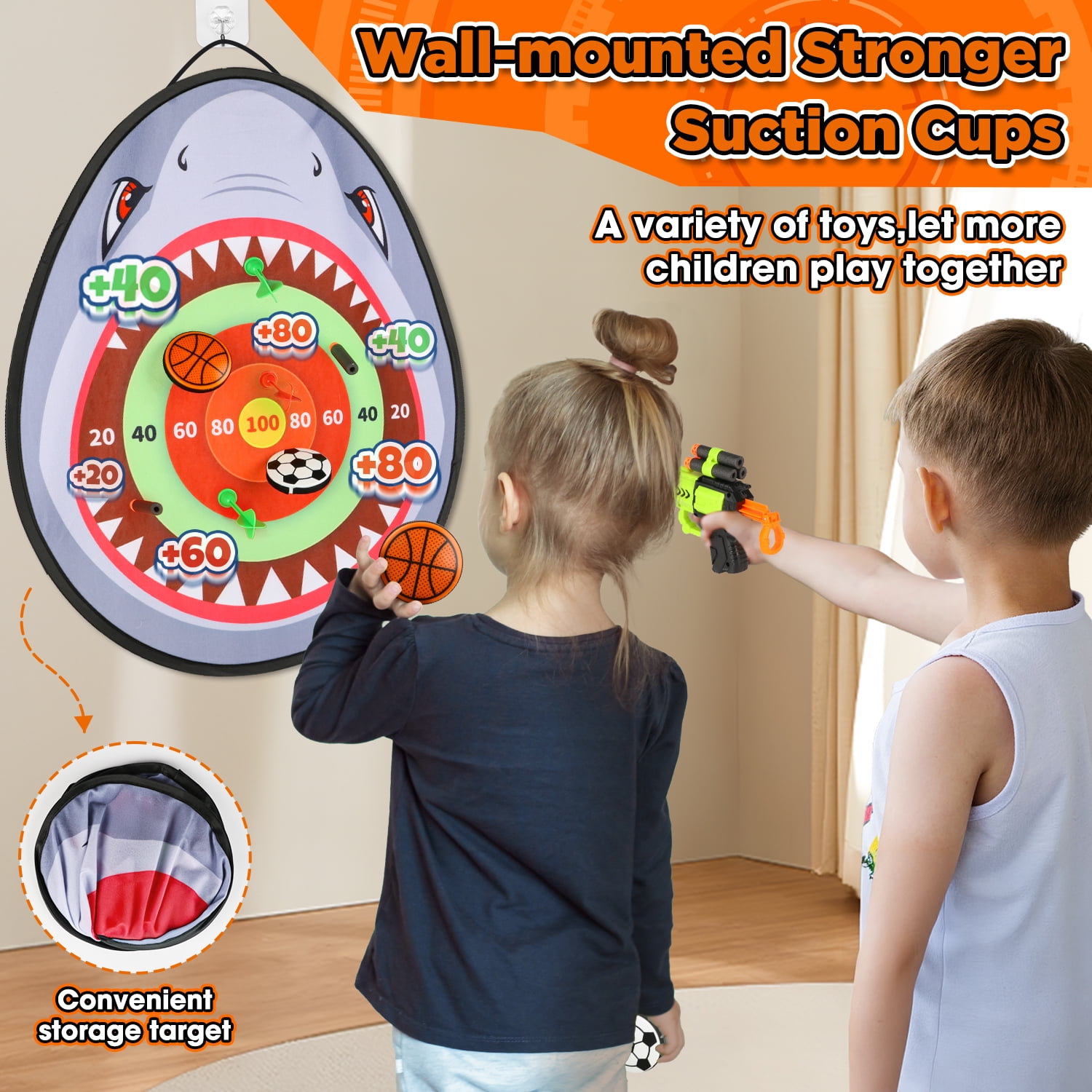 Huge Wave Bow and Arrow Set for Boys, Kids Light Up Archery Toy Set, Shooting Games with Target & Quiver, Indoor and Outdoor Toys for Boys Girls 4-12 Years Old
