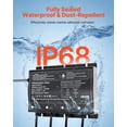 thumbnail image 3 of VEVOR 4-Bank 10A 12V Smart Marine Battery Charger Onboard IP68 Waterproof Boat RV, 3 of 9