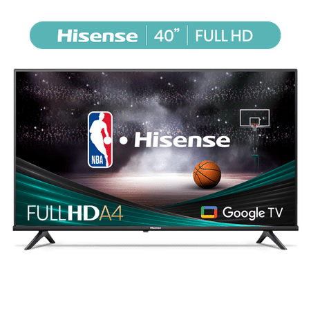 Hisense 40-Inch Class A4 Series FHD 1080p Google Smart TV (40A4K) - DTS Virtual: X, Game & Sports Modes, Chromecast Built-in, Alexa Compatibility