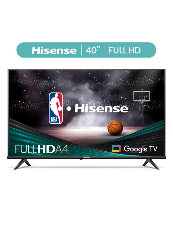 Hisense 40-Inch Class A4 Series FHD 1080p Google Smart TV (40A4K, 2023 Model) - DTS Virtual: X, Game & Sports Modes, Chromecast Built-in, Alexa Compatibility