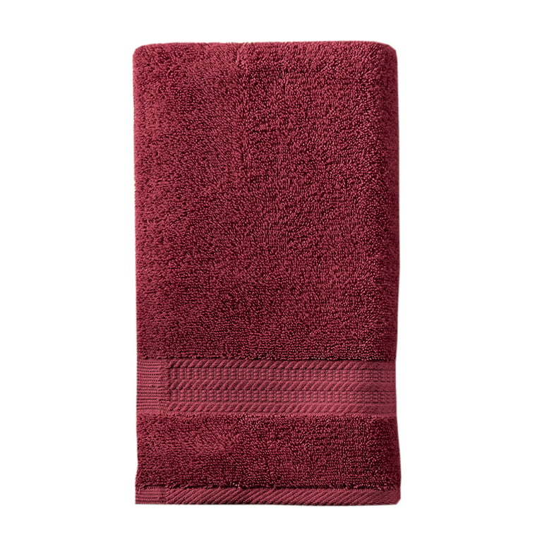 Red Green And Orange Garden Hues Black And White Hand Towel by