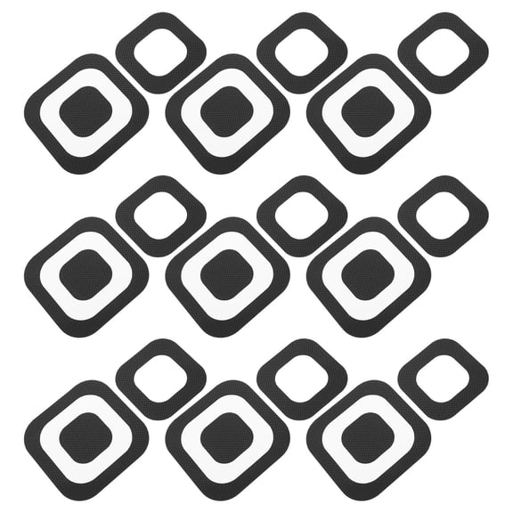 Amosfun 20Pcs Anti Slip Shower Floor Stickers Waterproof Peva Safety Enhancement for Families