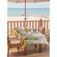 thumbnail image 2 of Outdoor Tablecloths with Umbrella Hole & Zipper, Groundhog Day Tablecloth Rectangle 60x84 Inch, Sunflower Spring Floral Botanical Rustic Waterproof Table Cloth, Patio/Pool/Picnic Table Covers, 2 of 8