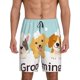 thumbnail image 1 of Fotbe Cute Dog In Bathtub1 Pantalones Cortos de Pijama para Hombre, Ropa de Dormir, Pantalones de Pijama Cortos para Hombre-3X-Large, 1 of 6