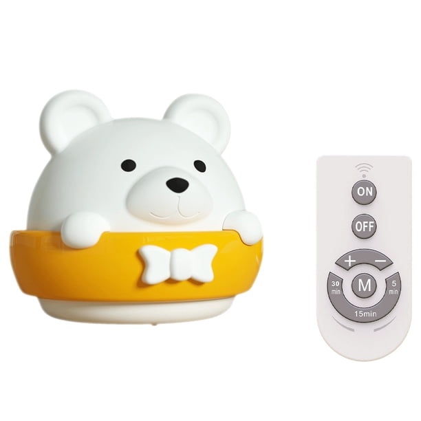 Inteprter Luz nocturna Plásticos Decoraciones de escritorio Lámpara LED Dulce regalo Control remoto Sin agujeros 1600mAh Lámparas de Iluminación y accesorios Enchufar Inteprter HA061512-01B