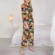 thumbnail image 3 of Fotbe fall Pumpkin Daisy Conjunto de Pijama de Manga Larga para Mujer con Estampado, Ropa de Dormir de 2 Piezas, Conjunto de Casa Suave y Cómodo con Bolsillos-XX-Large, 3 of 7