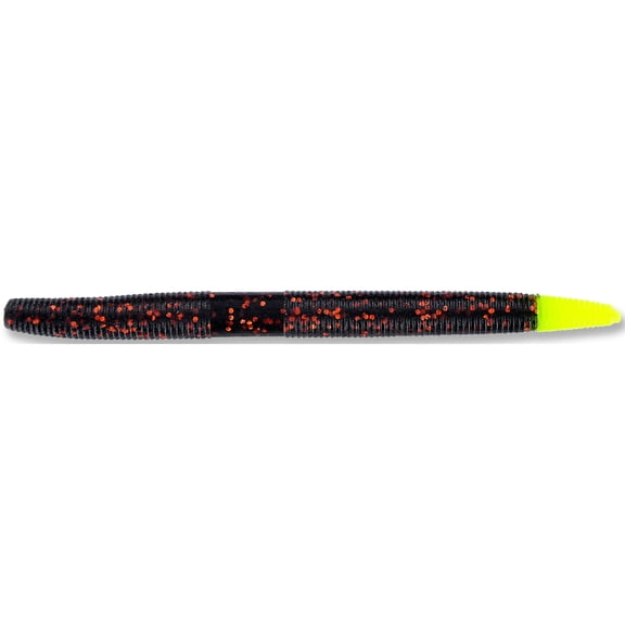 Gary Yamamoto 5" Senko Worm, Black, Copper, & Lemon, 10 Count