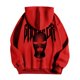 thumbnail image 4 of MHFRRA Sudadera con Capucha Gráfica para Comodidad y Estilo Diario Rojo, 4 of 5