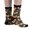 A-Black1172, variant on Women's Elastic Cute Sheep Animal Print Mid Calf Socks