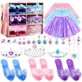 thumbnail image 1 of Ropa de vestir de princesa AINIOKA para niñas de 4 a 6 años con accesorios, 1 of 7
