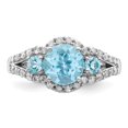 thumbnail image 5 of Sterling Silver Rhodium Diam. & Sky Blue Topaz Ring QR3071LSBT, 5 of 5