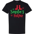 thumbnail image 3 of Inktastic Santa's Helper, Elf Shoes, Snowflakes, Christmas T-Shirt, 3 of 5