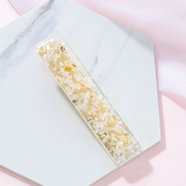 2 Pcs Barrettes à Cheveux pour Femmes Accessoires, Pinces à Cheveux en Résine Acrylique