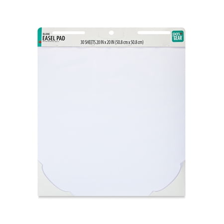 Pen+Gear Blank Easel Pad, 20" x 20", 30 Sheets, 1 Pad