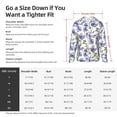 thumbnail image 6 of Fotbe Blue Flax Flowers Men's Women's UPF 50+ Sun Protection Jacket Hooded Cooling Shirt with Pockets Hiking Outdoor Performance-3X-Large, 6 of 8