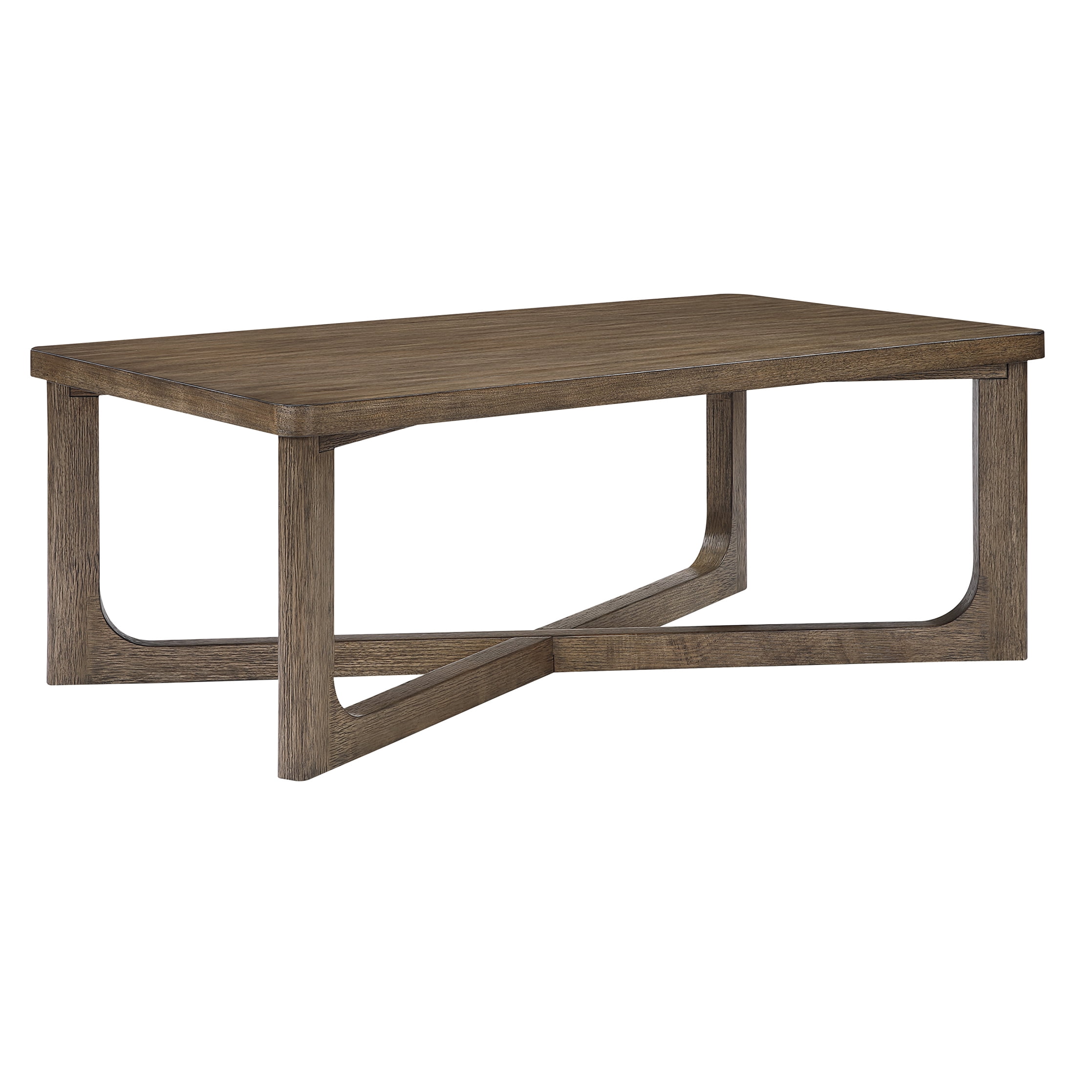 OakvillePark Elion Rectangle Wood Coffee Table, Light Brown