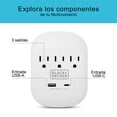 thumbnail image 4 of Multicontacto BLACK+DECKER con salida USB A y salida USB C, 4 of 8